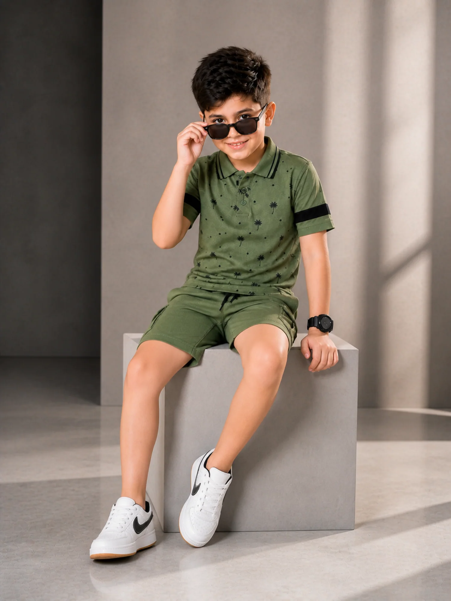 Kids Polo Shirt & Shorts Set VPS05 - Image 4