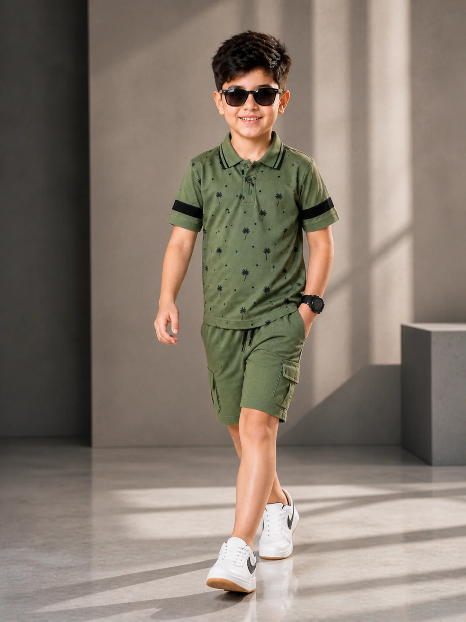 Kids Polo Shirt & Shorts Set VPS05 - Image 5