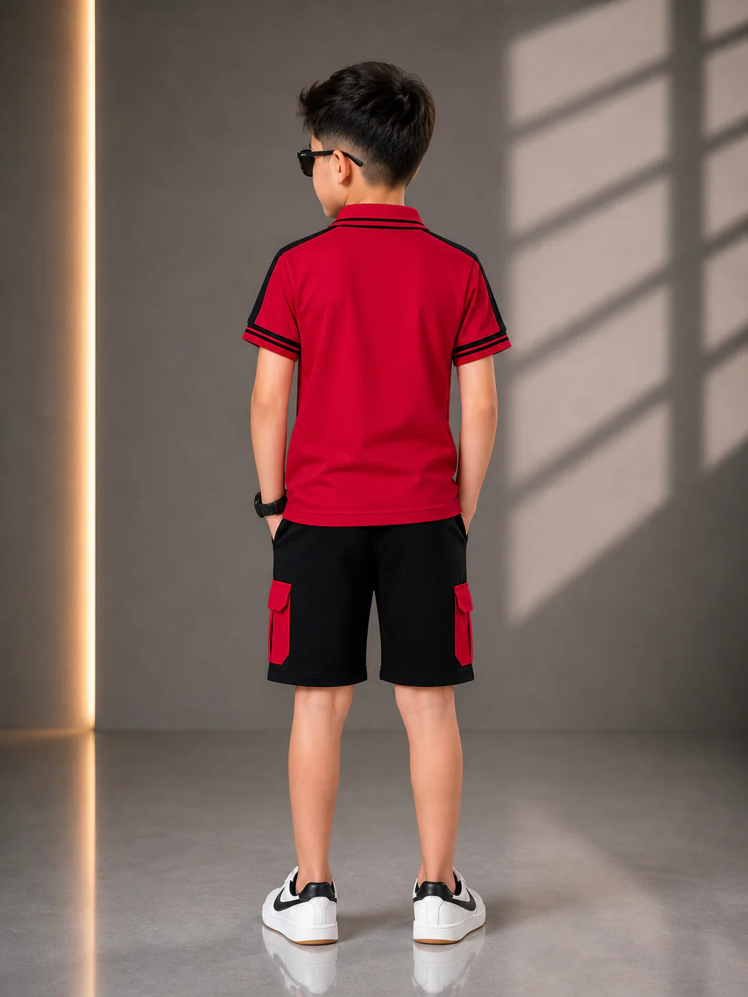 Kids Polo Shirt & Shorts Set VPS06 - Image 5
