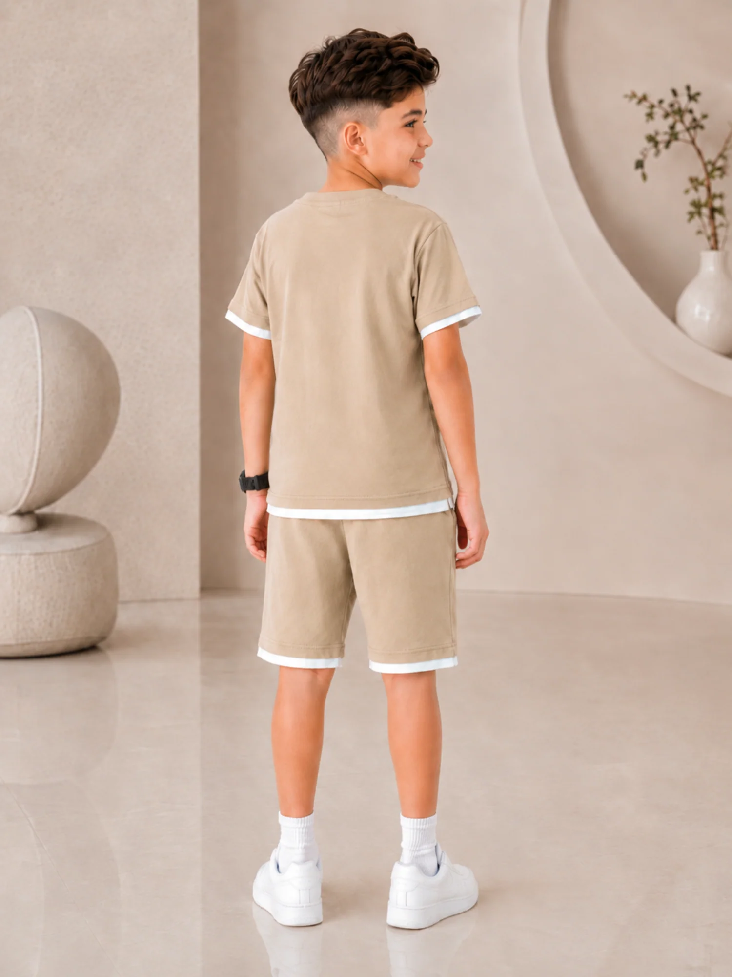 Kids Single Jersey Summer Tracksuit VST74-B - Image 3