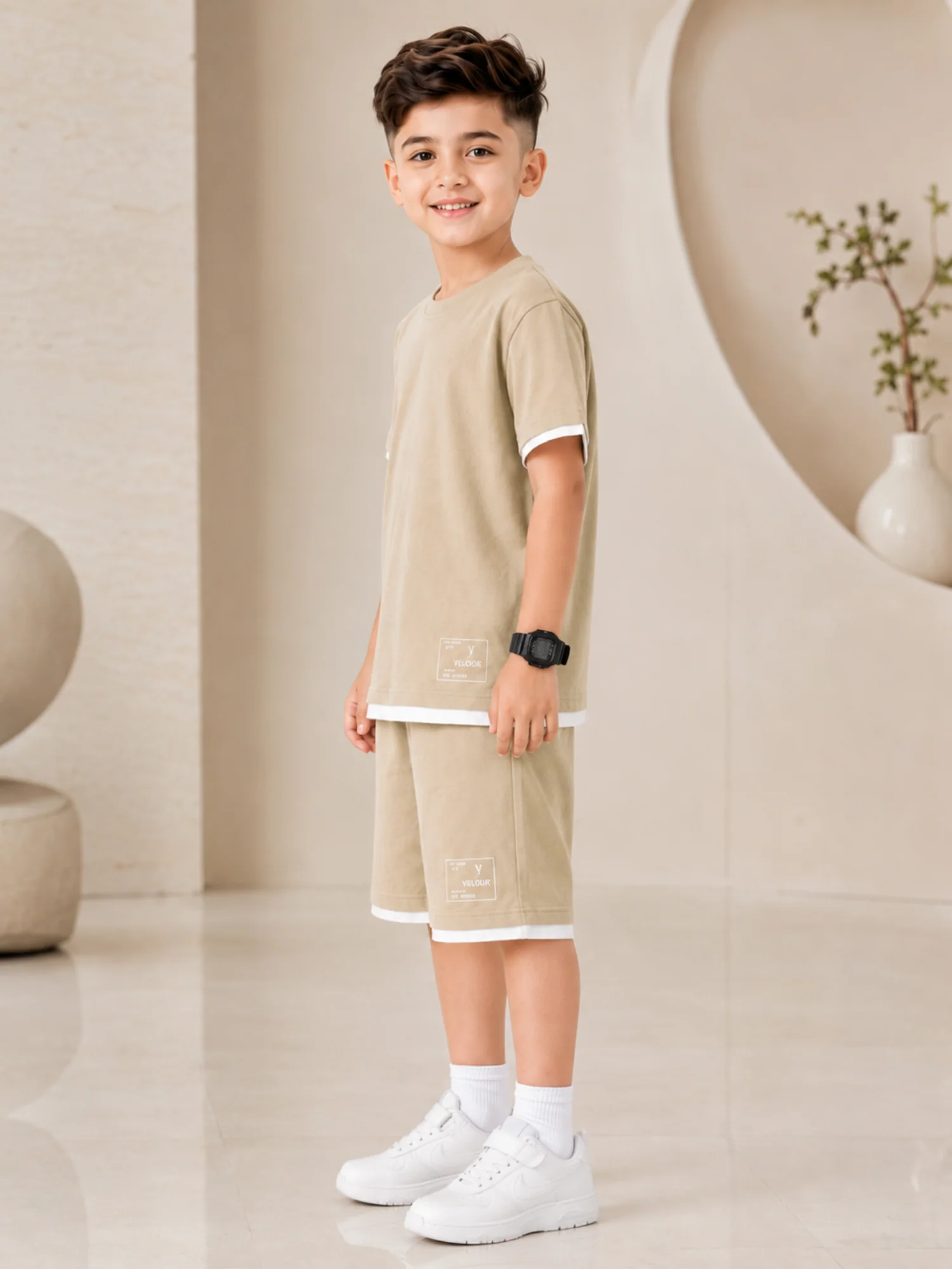 Kids Single Jersey Summer Tracksuit VST74-B - Image 4