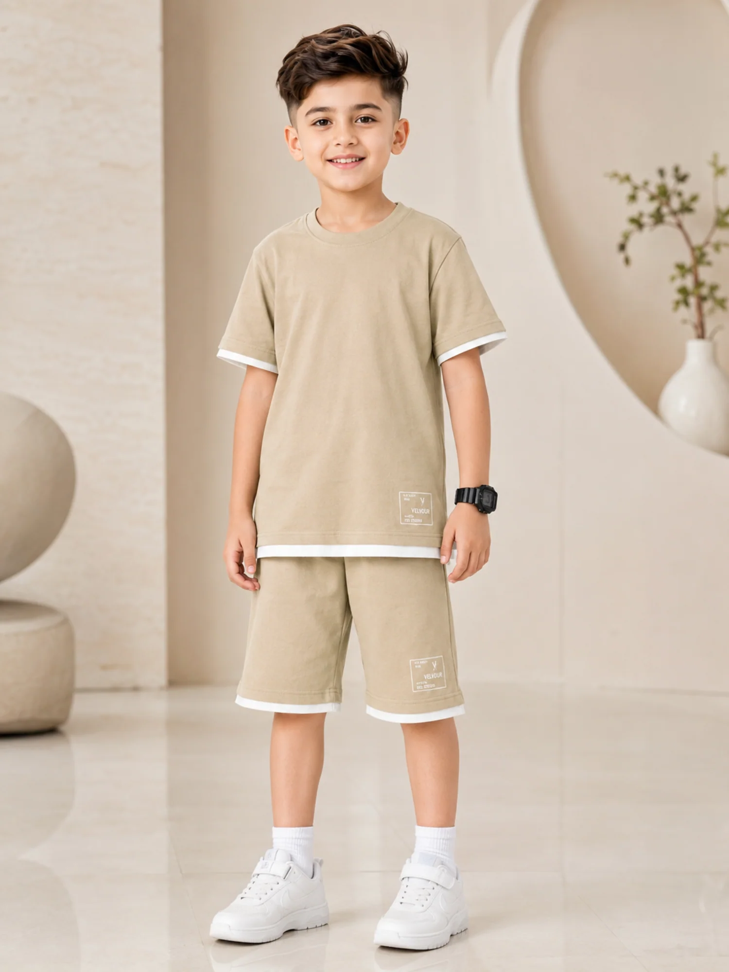 Kids Single Jersey Summer Tracksuit VST74-B - Image 5