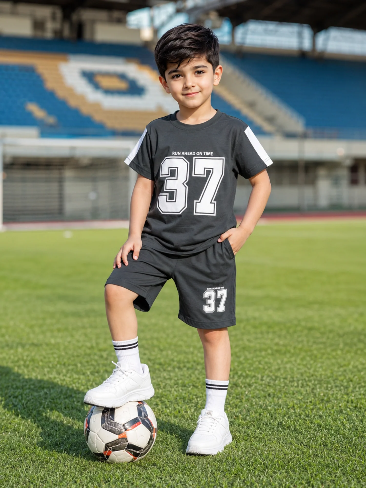 Kids Single Jersey Summer Tracksuit VST76-A