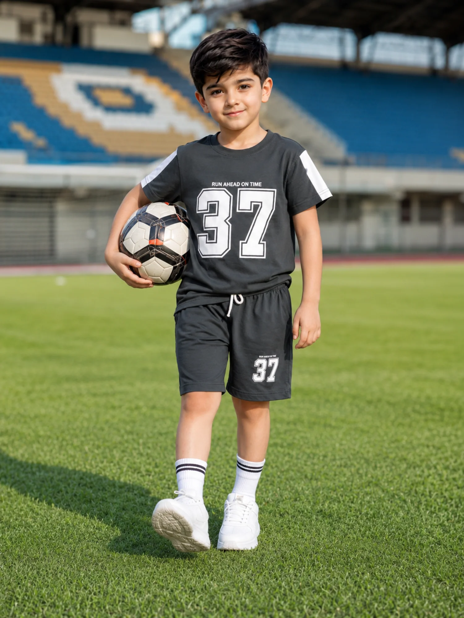 Kids Single Jersey Summer Tracksuit VST76-A - Image 3