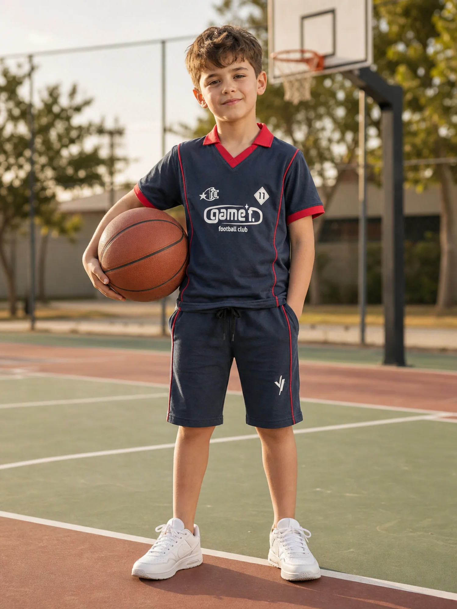 Kids Single Jersey Summer Tracksuit VST77-A