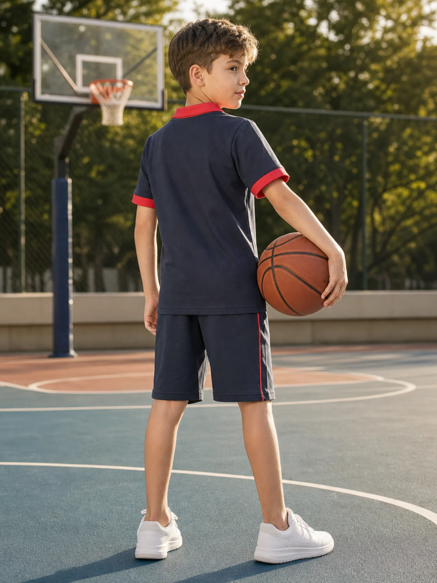 Kids Single Jersey Summer Tracksuit VST77-A - Image 3