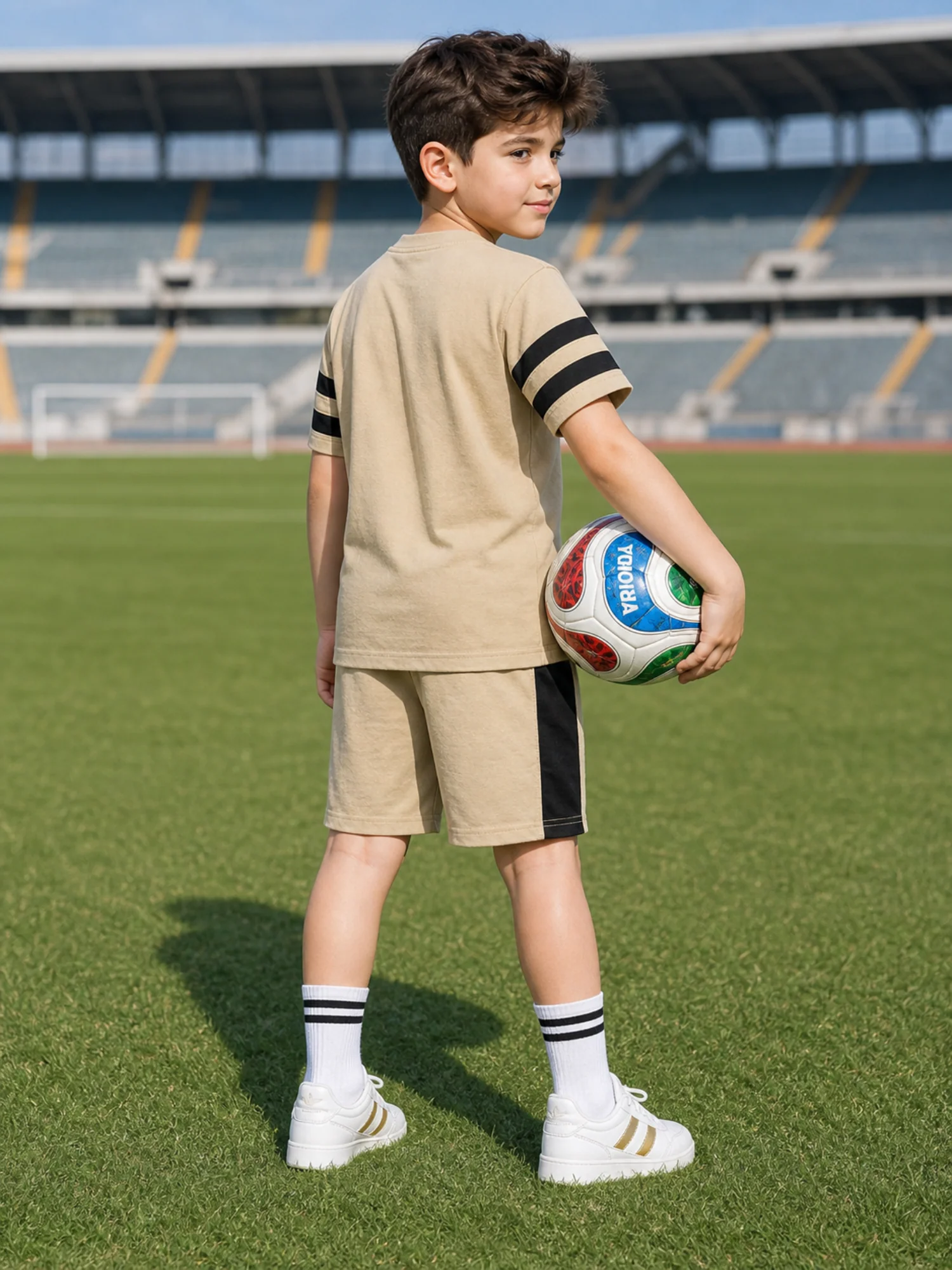 Kids Single Jersey Summer TracksuitVST78-A - Image 3
