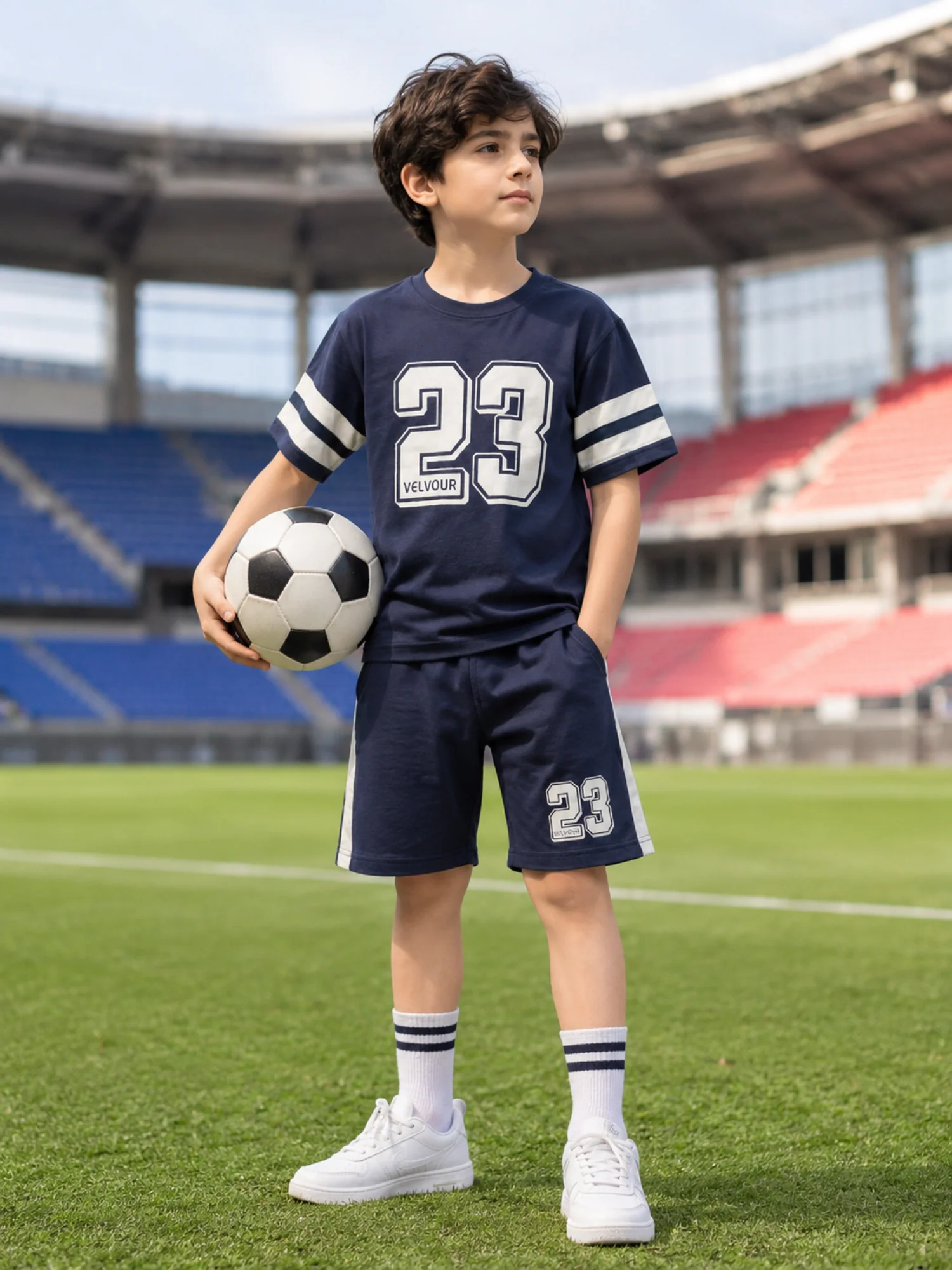 Kids Single Jersey Summer Tracksuit VST78-B