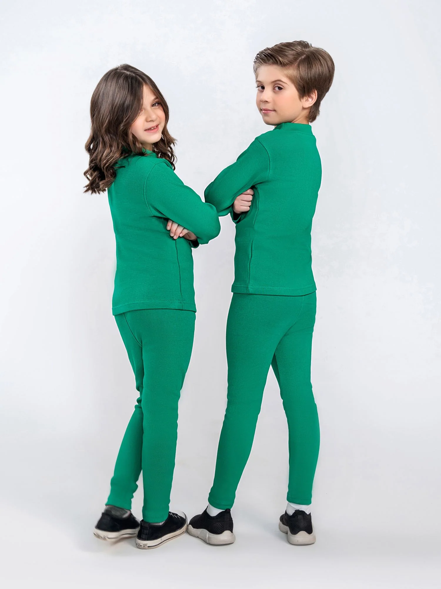 Power stretch ribbed inner suit For Boys & Girls #VIS07-2 - Image 3
