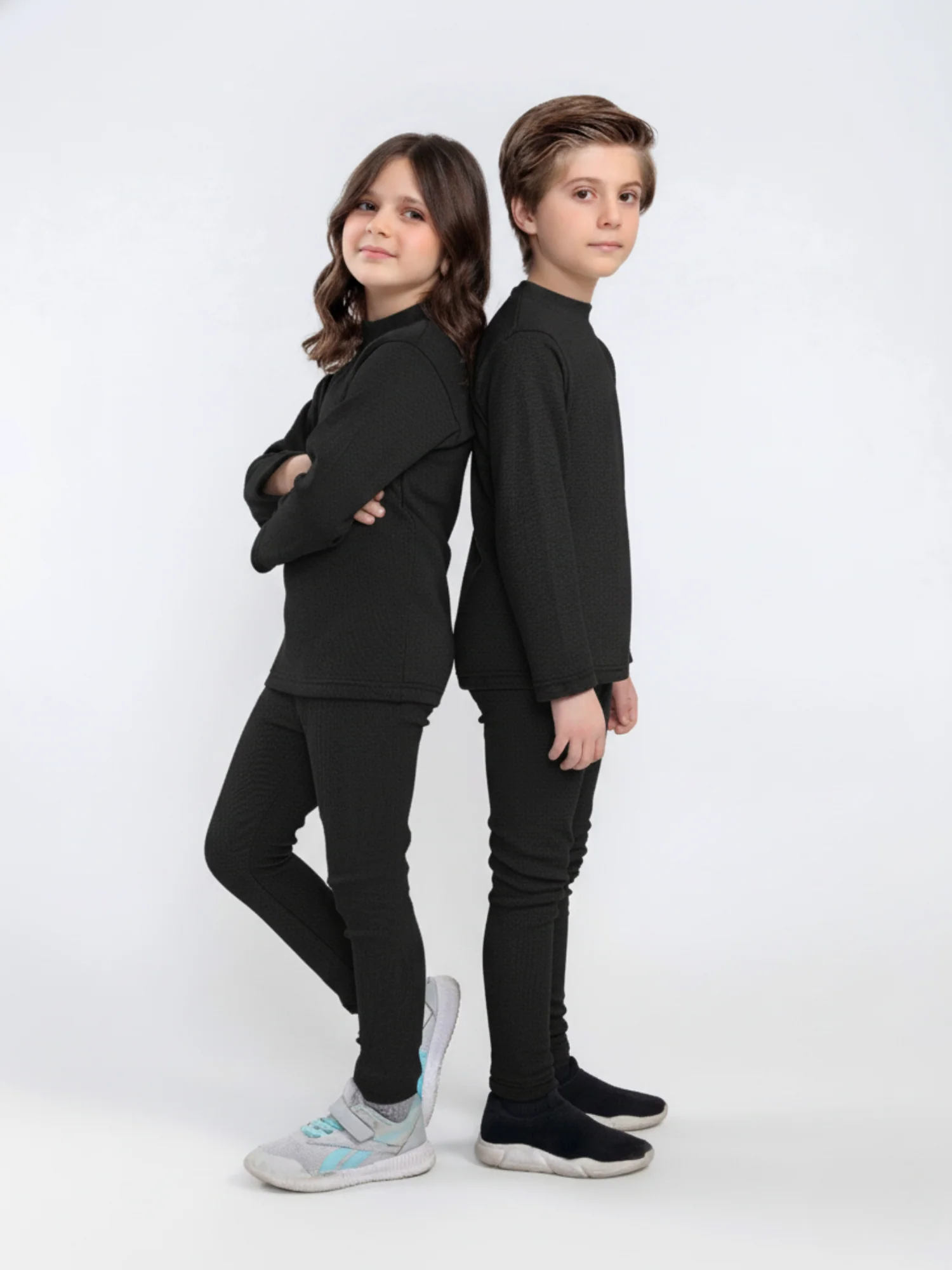 Power stretch ribbed inner suit For Boys & Girls #VIS23 - Image 4