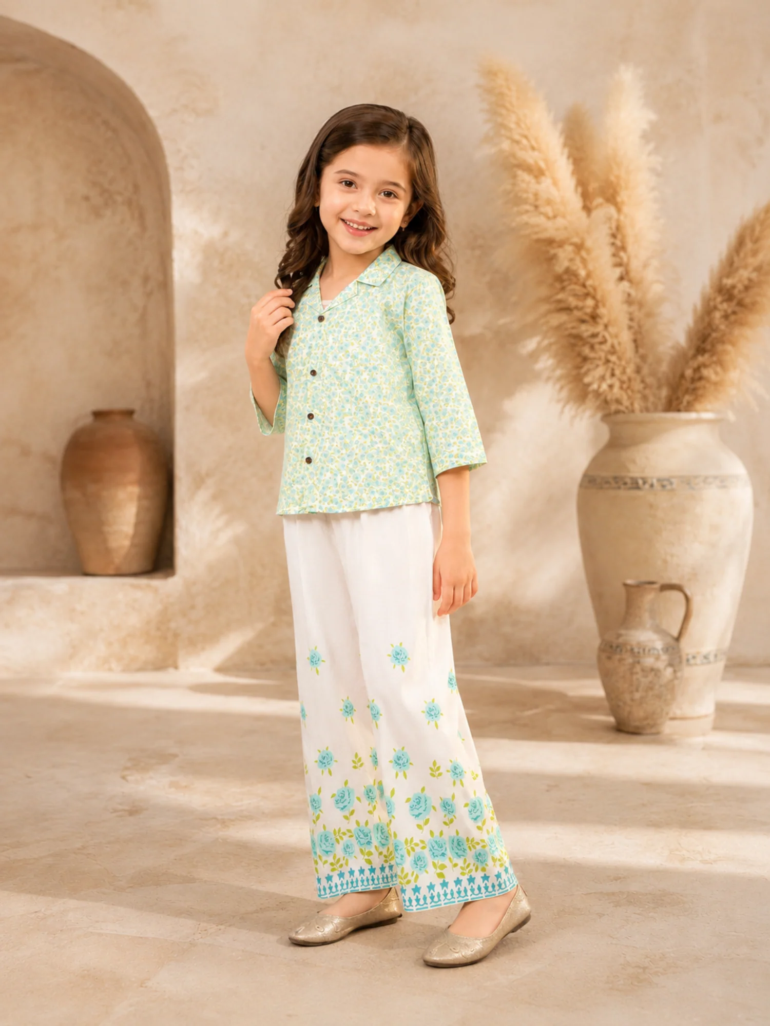 Printed Girls Co Ord Set VG161-AB - Image 2