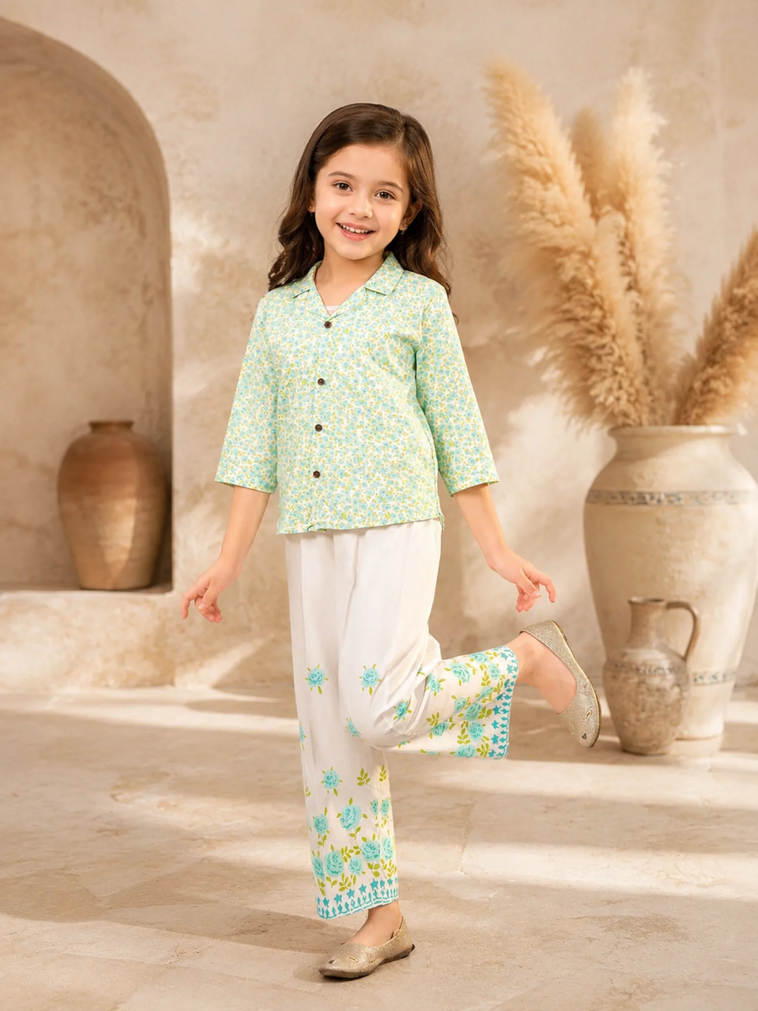 Printed Girls Co Ord Set VG161-AB - Image 3