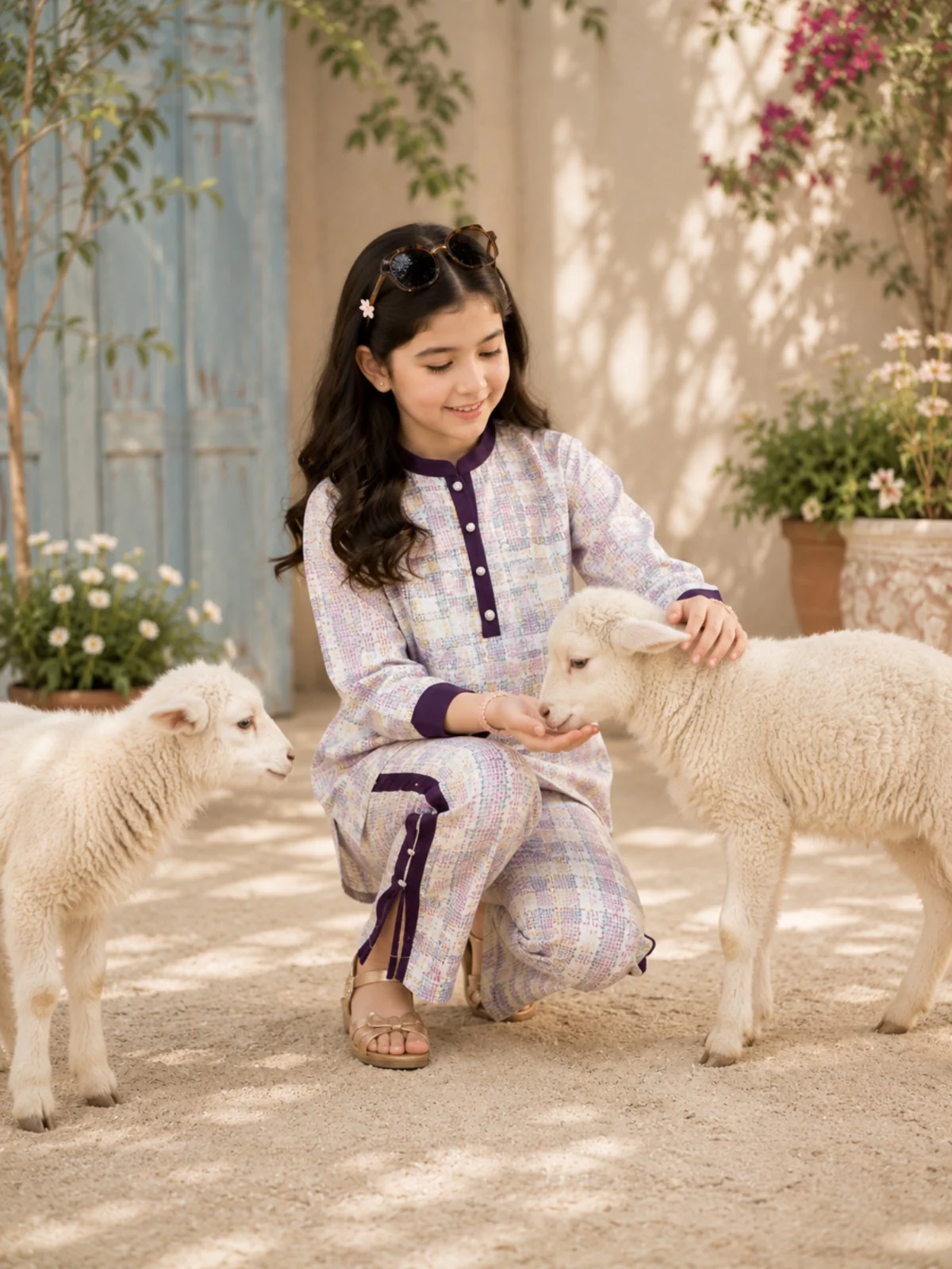 Printed Girls Co Ord Set VG167-B - Image 4