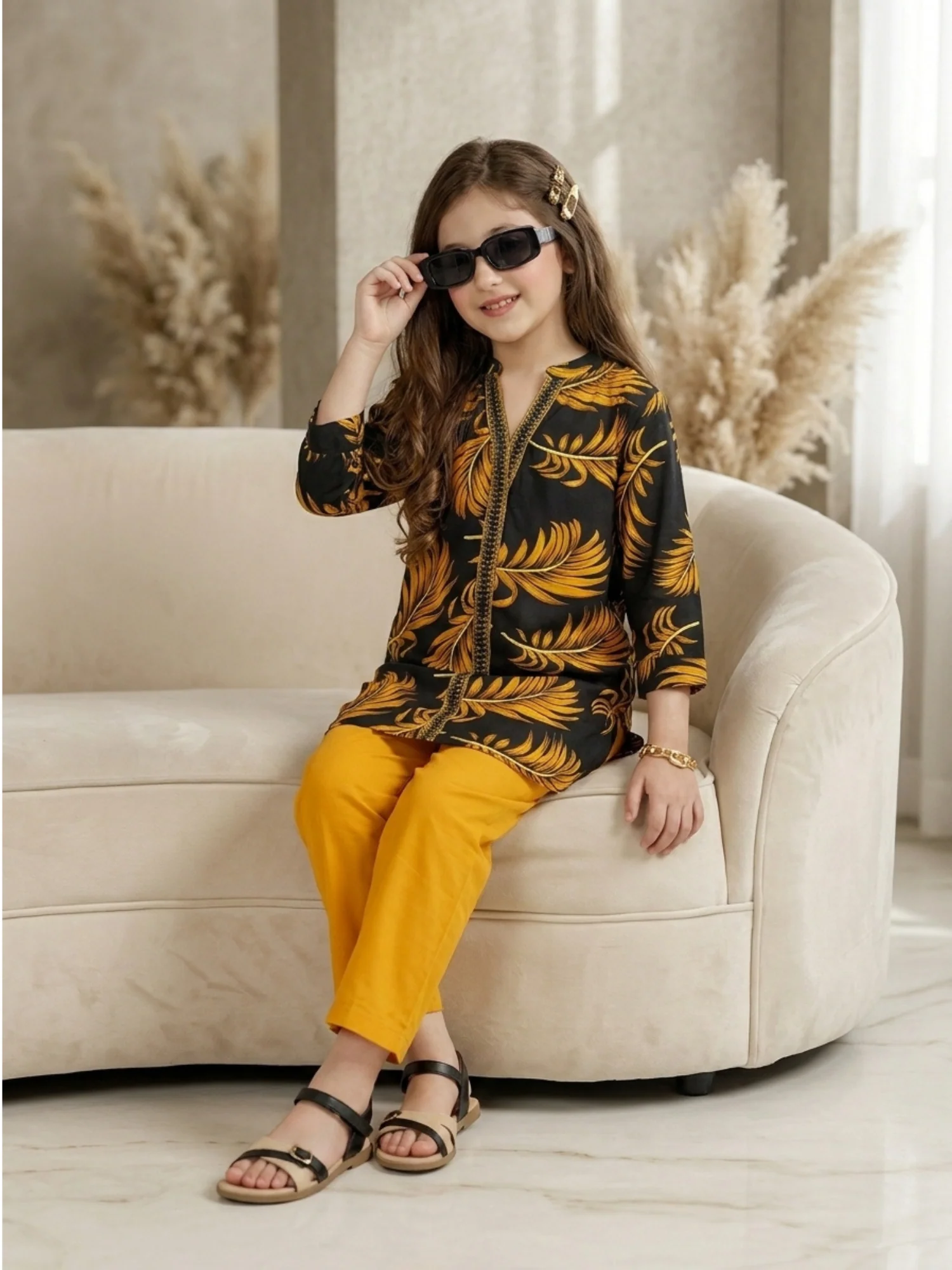 Printed Girls Co Ord Set VG228-A - Image 4