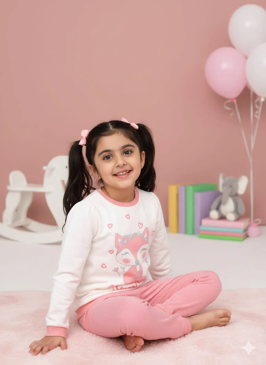 Round Neck Tracksuit for Girls VWTG 01-A - Image 4
