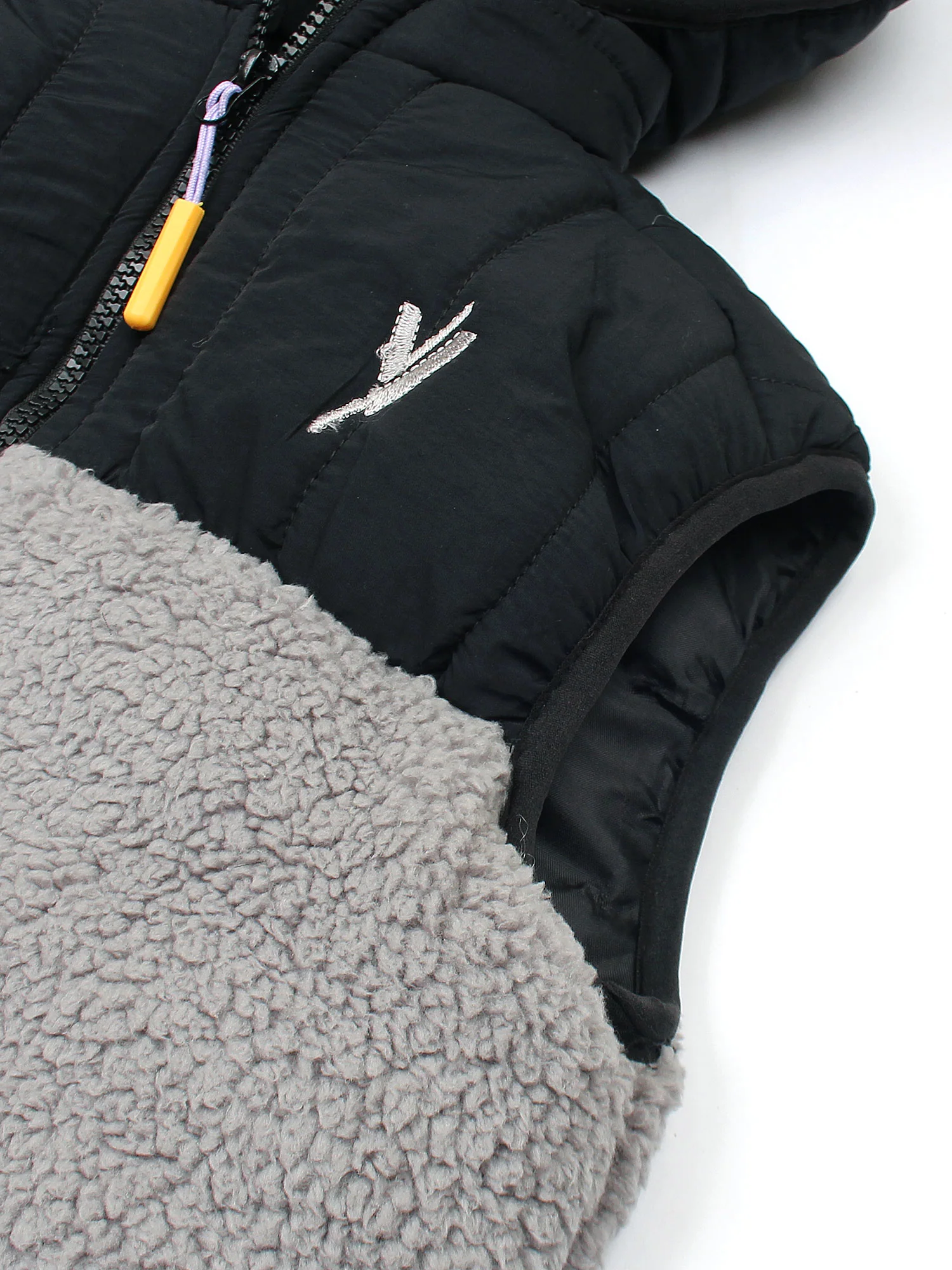 Sleeveless Hooded Fur Jacket For Boys & Girls VJ42-A - Image 4