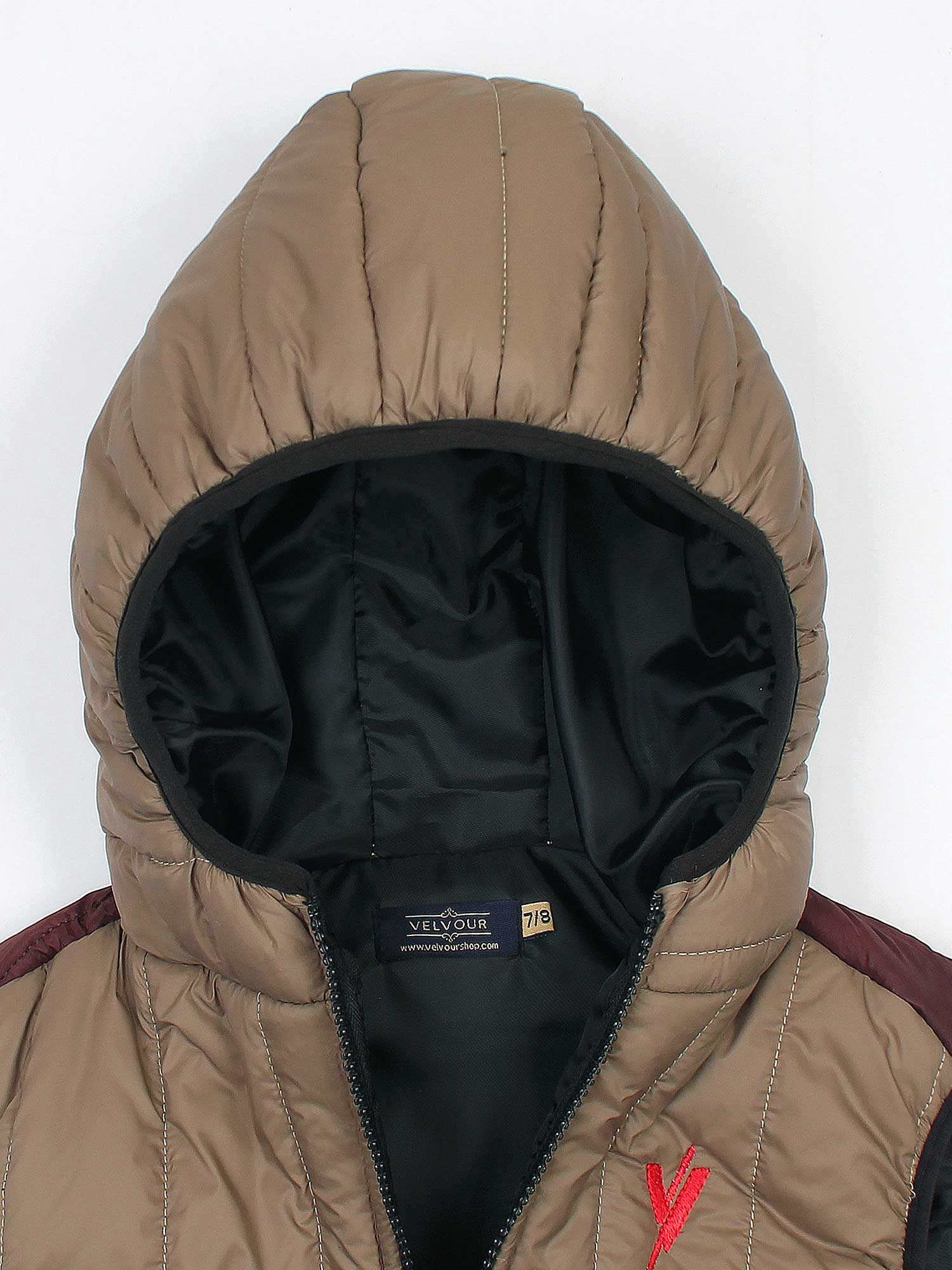 Sleeveless Hooded Puffer For Boys & Girls VJ26-D - Image 3