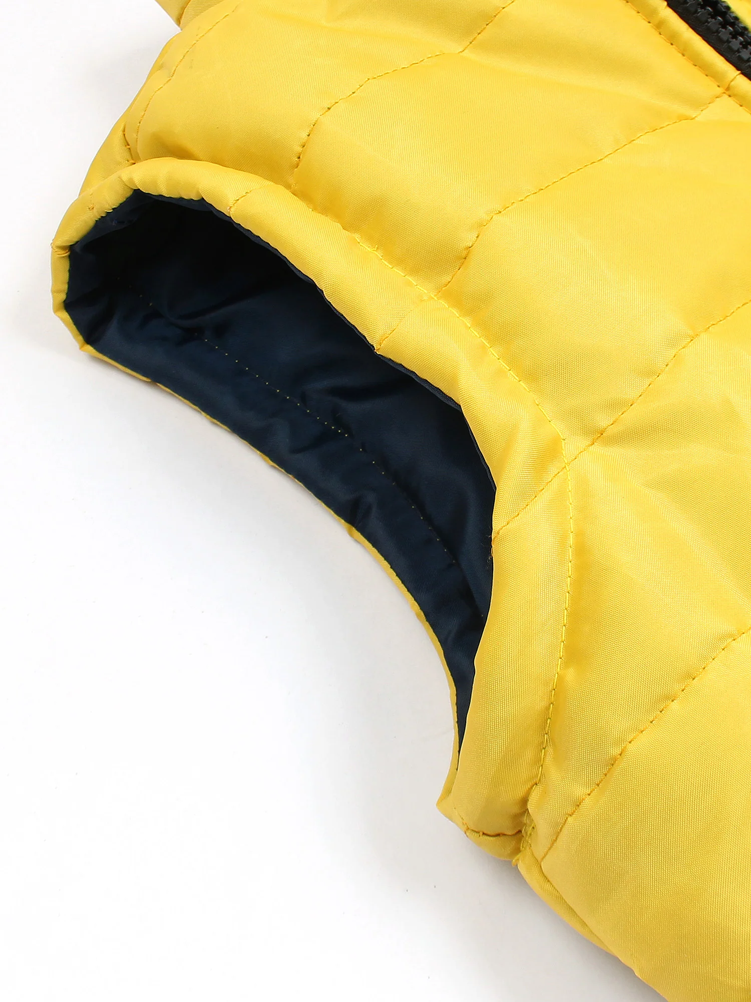 Sleeveless Puffer Jacket Boys & Girls VJ02-E Yellow - Image 5