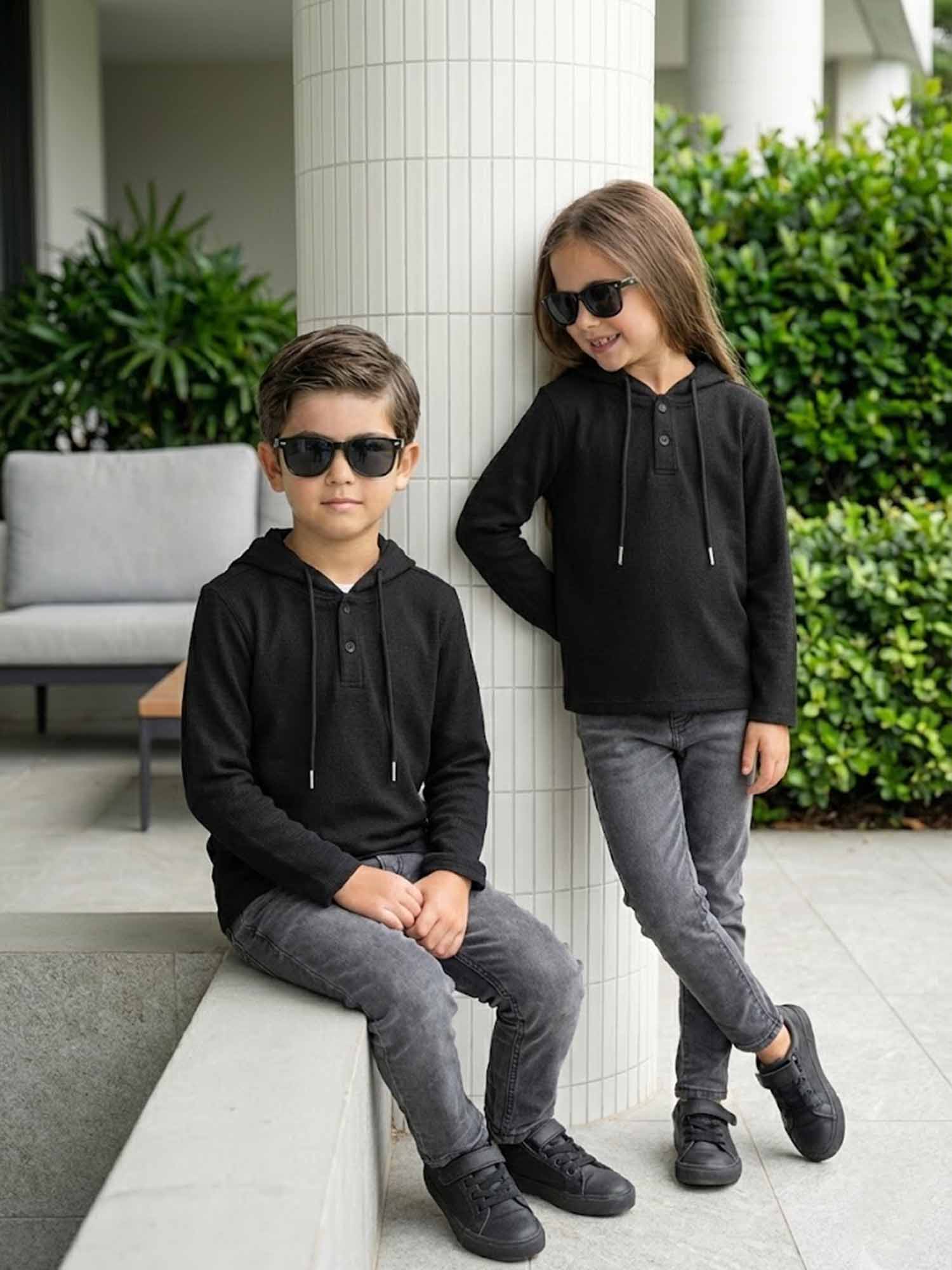 Hooded Full sleeves shirt For Boys & Girls #VWT41-AS - Image 2
