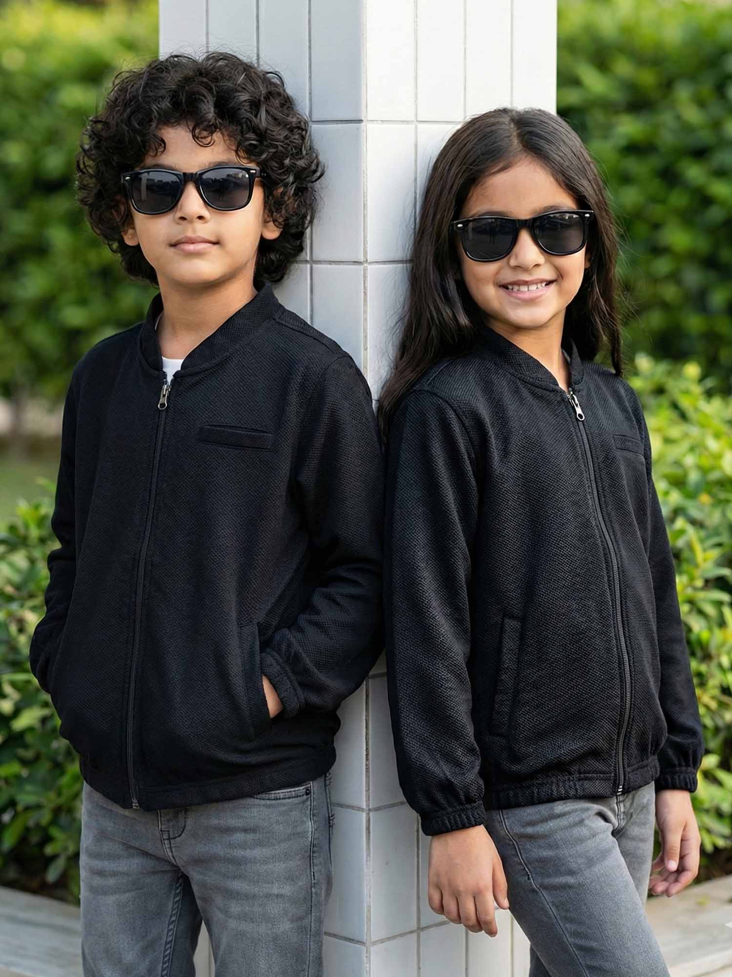 Full sleeves zipper shirt For Boys & Girls #VWT45-BS - Image 2