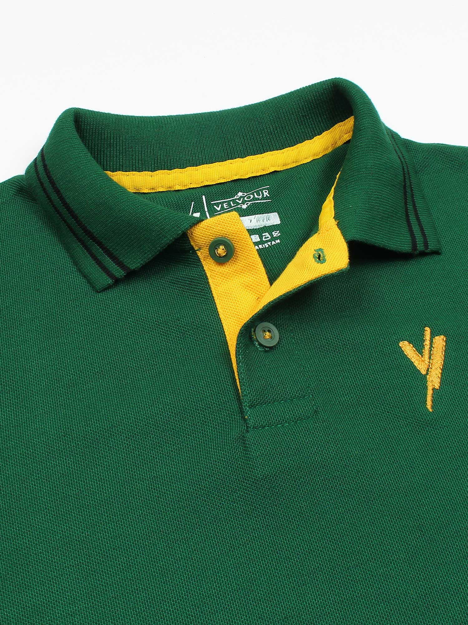 Tipping Collar Plain Polo Shirt VP11-I - Image 2