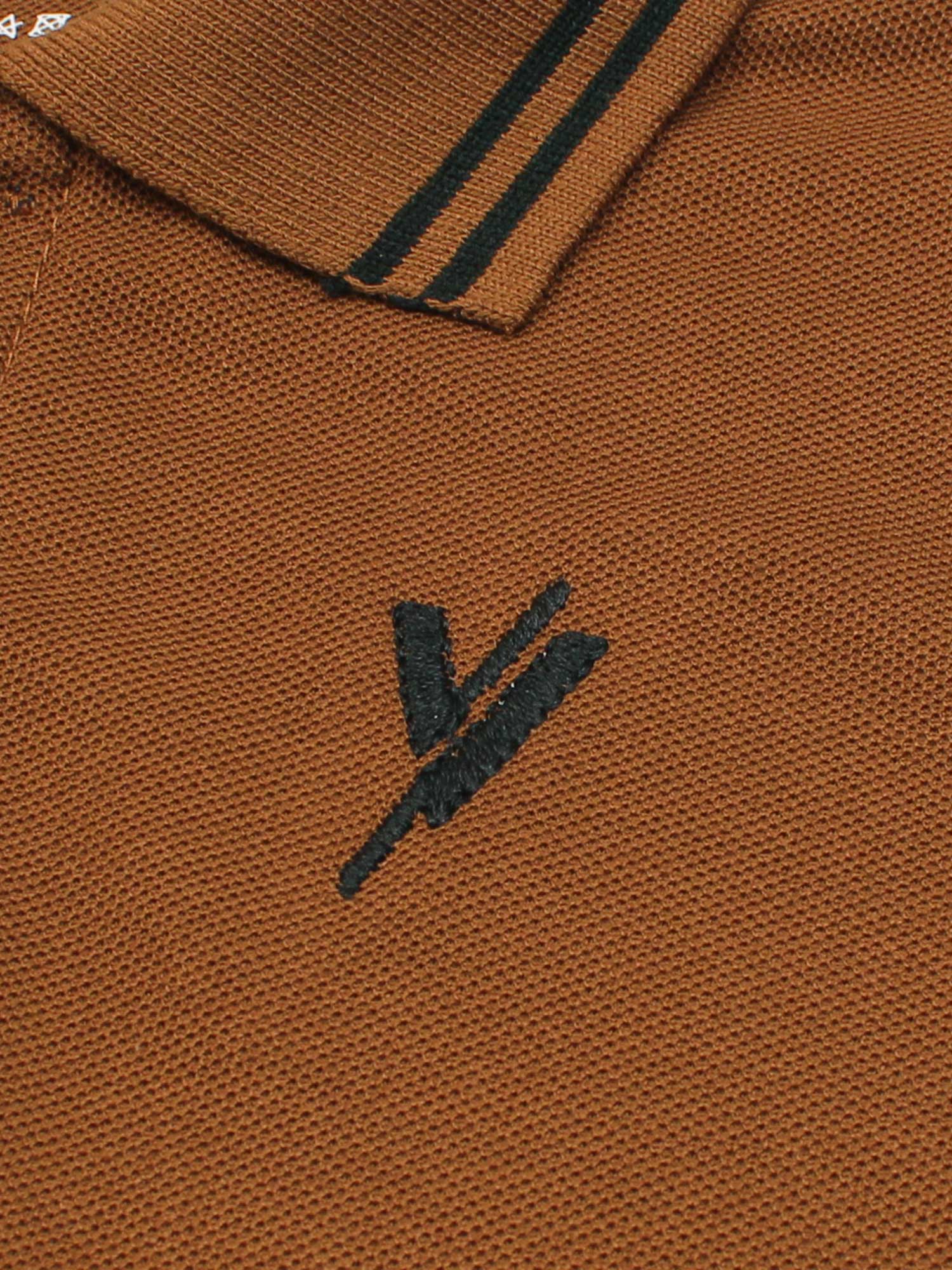 Tipping Collar Plain Polo Shirt VP12-F - Image 4