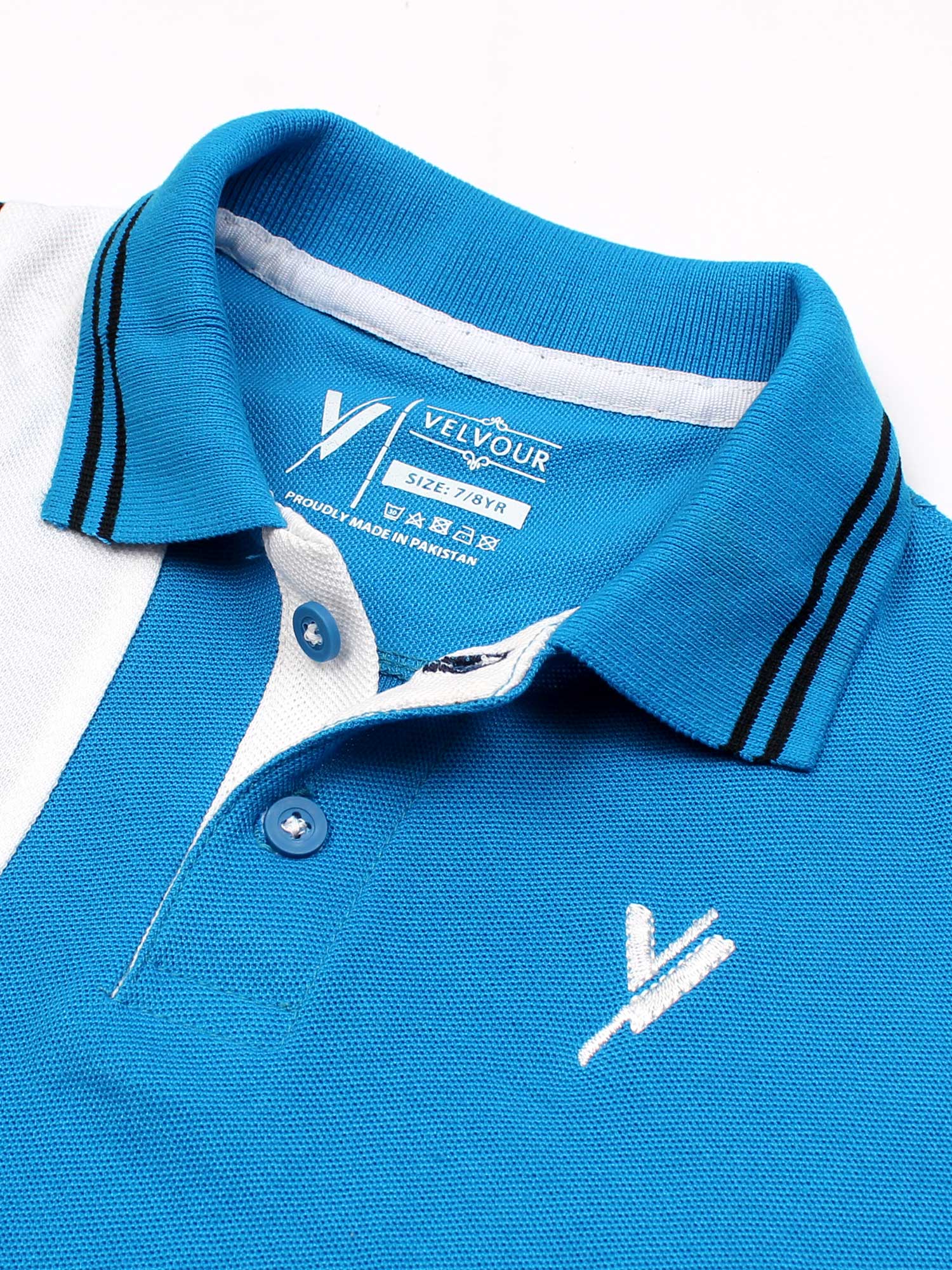 Tipping Collar Plain Polo Shirt VP12-G - Image 2