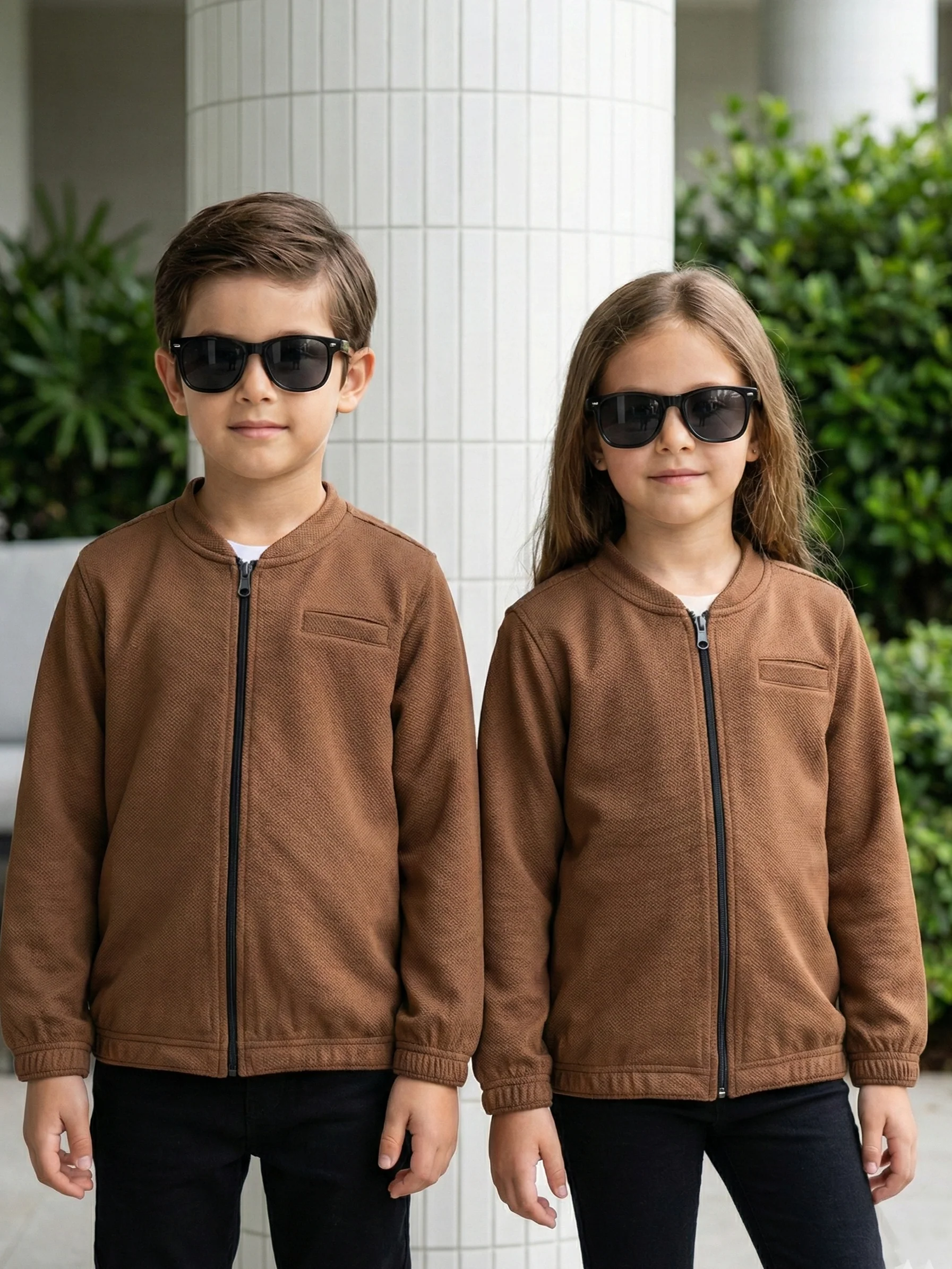Full sleeves zipper shirt For Boys & Girls #VWT45-AS - Image 3